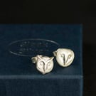 Sterling Silver Owl Ear Studs