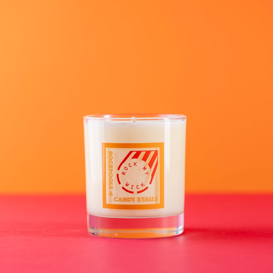 Large Candle Soy Wax & Essential Oil containing Geranium, Orange & Bergamot 