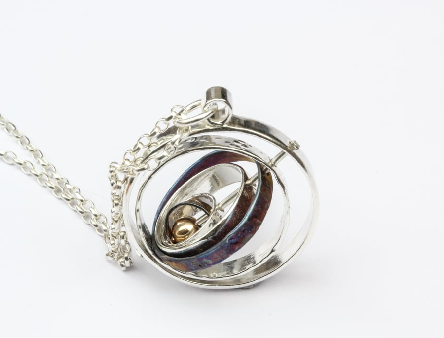 Kinetic Spinning Contemporary Orbit Pendant