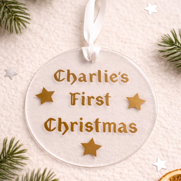 First Christmas Ornaments Collection, Personalised Baby Keepsakes: Made to Order