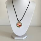 Pretty Floral Shabby Chic Pendant Necklace. Design 2