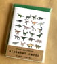 Perfectly Imperfect Dinosaur Alphabet Greetings Cards - pack of 4