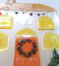 Christmas cottage tealight cover, seasonal decor, festive ornament, fused glass. - Image 4