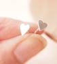 Silver Star  and Heart Mismatched Stud Earrings - Image 4