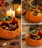 Handmade Felted Wool Pumpkin Bowl – Decorative Treat & Storage Basket - Image 4