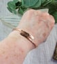 Bangle, Copper Rustic Night Sky Pattern Overlap Style. Size 20cms - Image 6