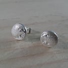 Sterling Silver Hedgehog Shot Stud Earrings (SKU070325)