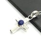 Lapis cross necklace sterling silver hallmarked - Image 4