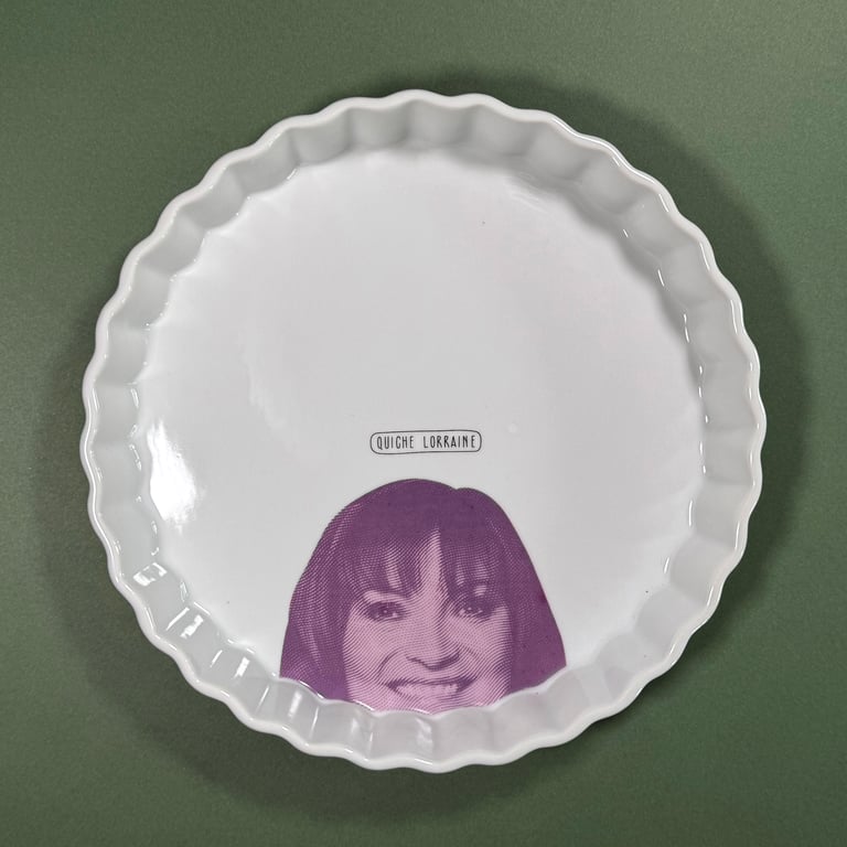 'Quiche Lorraine' Ceramic Flan or Quiche Dish