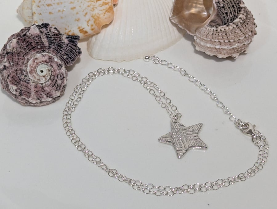 Fine Silver Star Pendant