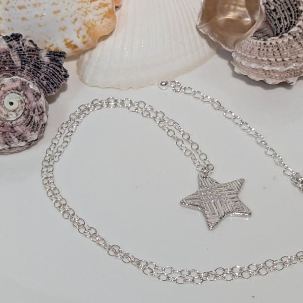 Fine Silver Star Pendant