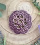 Lavender Embossed Ceramic Flower Arranging Frog