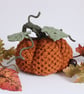 macrame pumpkin, autumn decoration, Halloween pumpkin - Image 1