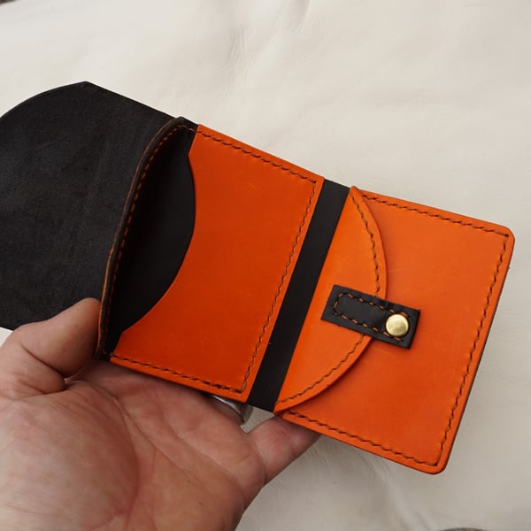 Trifold Wallet Italian Genuine Leather Wallet Handmade