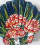 Fly Argaric Fungi handpainted Shell Wall Art.   - Image 4