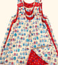 Beach Huts and Mini Anchor Reversible Dress - 3 years - Image 2
