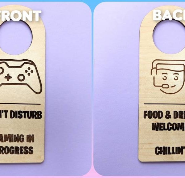 Gaming in progress sign, Free to enter sign, Do Not Disturb Sign Teenager Gaming