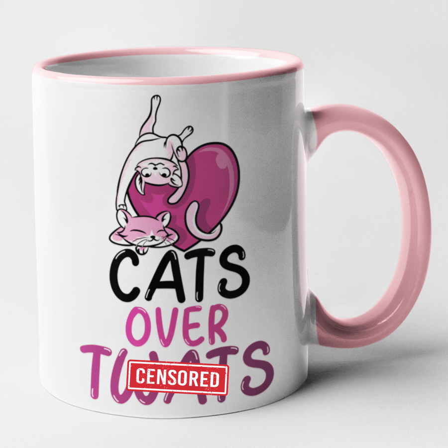 Cats Over Tw.ts Mug Funny Novelty Gift Cat Lover Joke Present For Family Friend 
