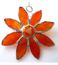 Stained Glass Suncatcher Dichroic Daisy Amber Handmade 009 - Image 2