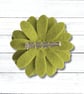 Flower Brooch, Lime Green Flower, Daisy, Fabric Brooch - Image 2