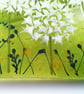 Dandelion set of two coasters, fused glass, barware, home decor, patio decor, fe - Image 7