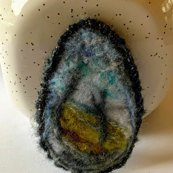 Merino Wool Felted Brooch