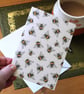 Single Bumble Bee Pattern Greetings Card - A6 Size - Image 2