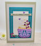 Friend Greeting Card - friendship blank cards cupcake birthday thinking of you