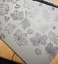 Set of 3 - Falling leaves Linoprints Oak, Sycamore and Chestnut : Hand-Burnished - Image 8