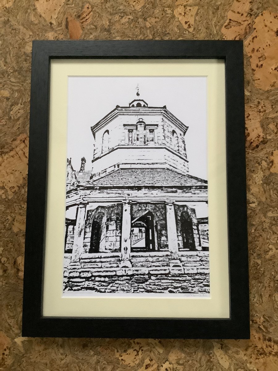 Original Monochrome Framed Print The Butter Mart Barnard Castle Unique Prints