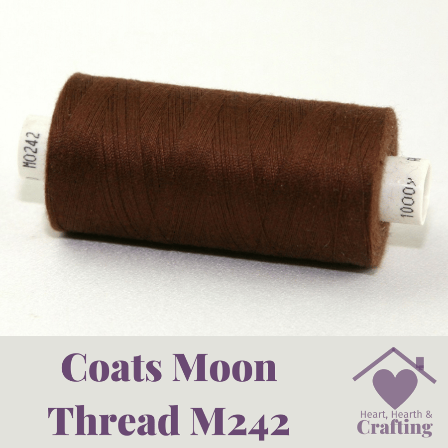 Sewing Thread Coats Moon Polyester – Brown M242