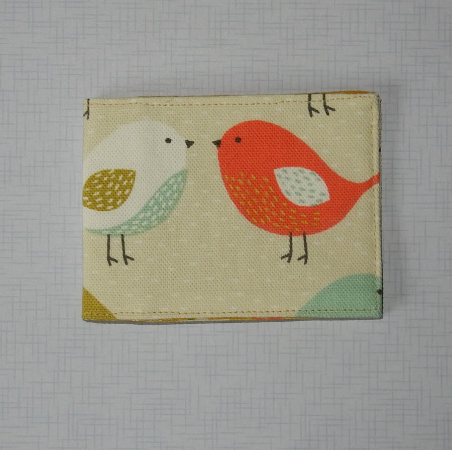 Card wallet bright birds