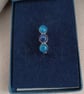 Blue chalcedony and lapis lazuli silver ring - Image 2