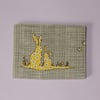 Card wallet yellow rabbits