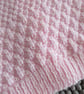 14" Pink Round Neck Diamond Cardigan - Image 5