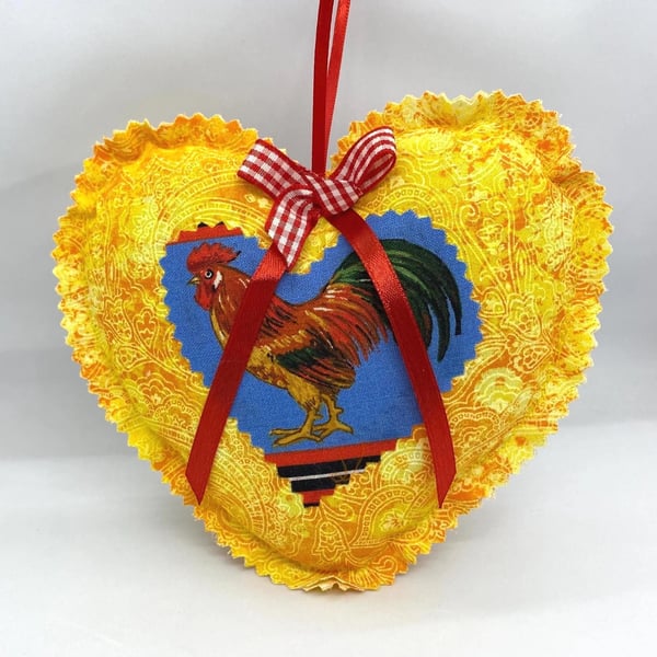 Handmade Easter Hanging Decorations Set – Yellow Chicken Bunny Heart Duck Orname