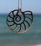 Sterling silver nautilus shell - cut out by hand - Image 3