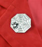 Pewter brooch ( spider on web with stone) - Image 4