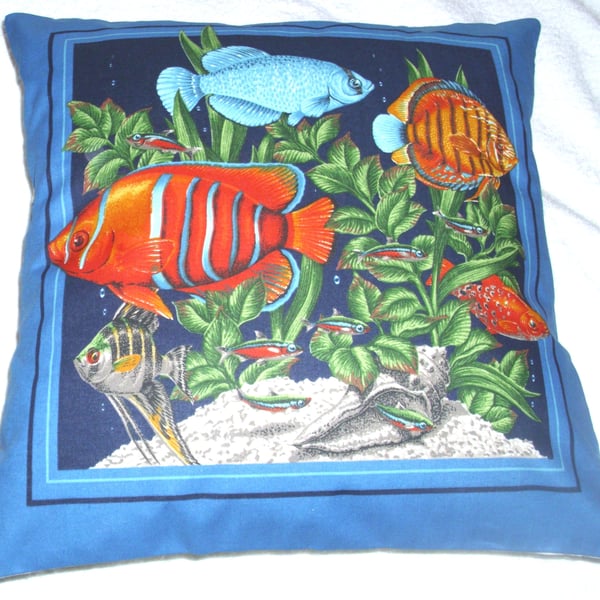 From the  sea, Tropical Fish cushion