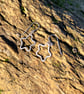 Simple Sterling Silver Starfish Earrings - Large - 1274 - Image 3