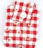 Handcrafted Red Floral Bag Hanger. - Image 3