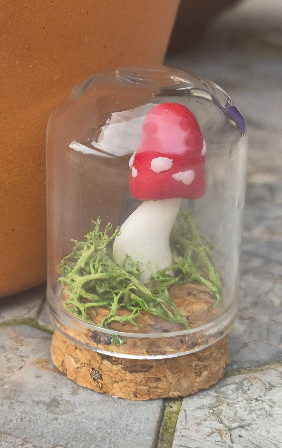 Miniature Toadstool Diorama 