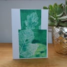 Oak leaf greeting card
