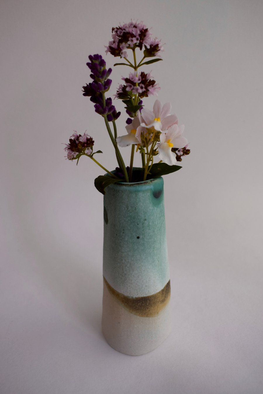 Little Ceramic Landscape Vase for Flowers