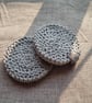 Macrame Chunky Round Coaster - Boho Style - Pair - Image 5