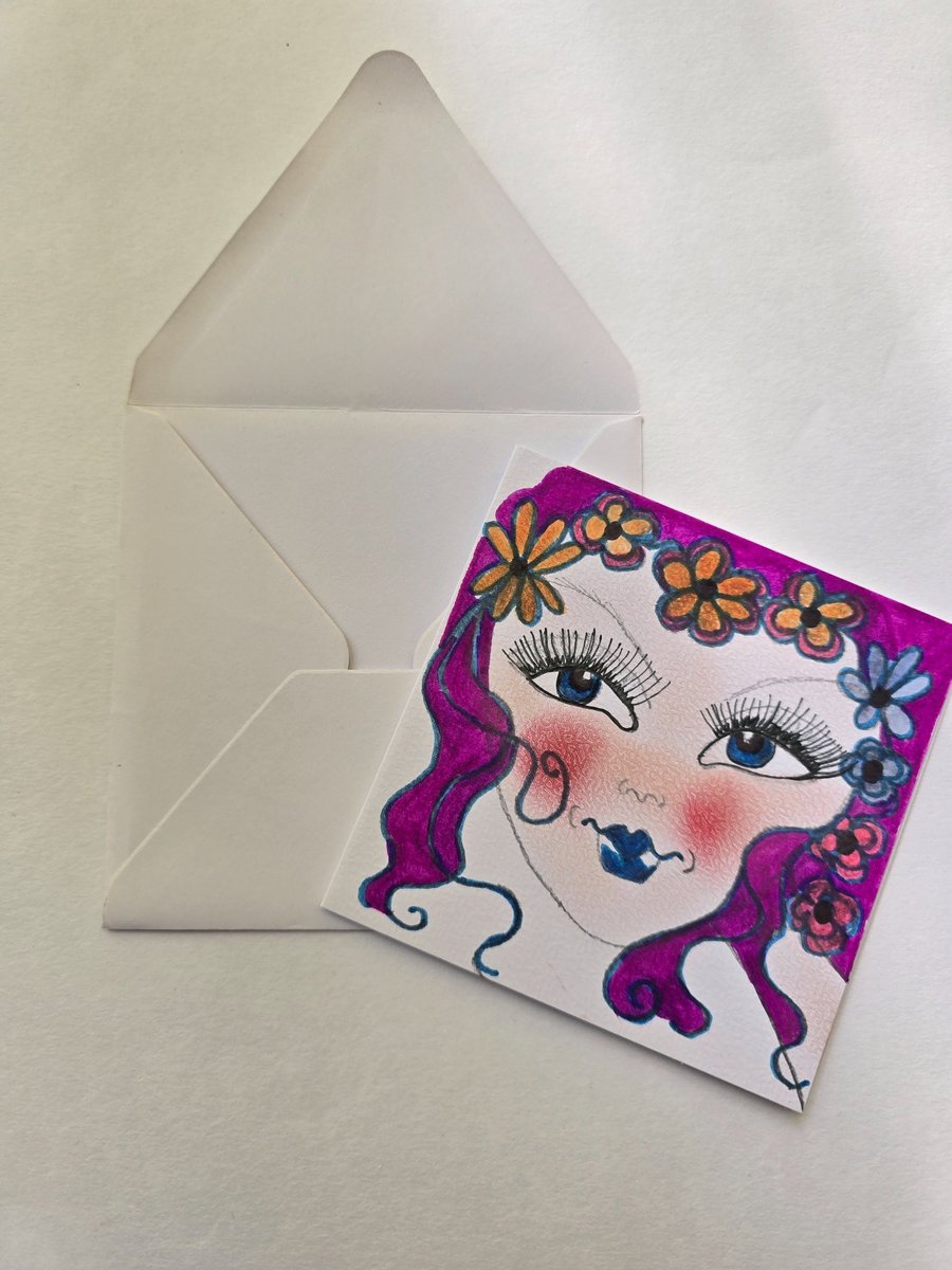 Image of ARTKRAZIE Original Fairy Greeting Card