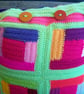 Crochet Log Cabin Cushion Cover - Image 2