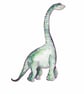 Diplodocus,  dinosaur art print, watercolour galaxy  - Image 2