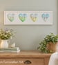 "The Four Seasons" Original watercolour art painting countryside landscape frame