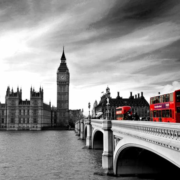 Big Ben Queen Elizabeth Tower Westminster Bridge Photograph Print